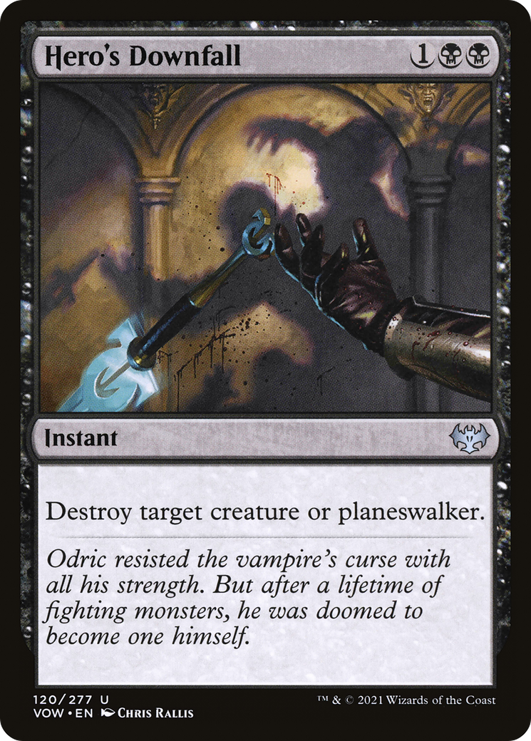 Hero's Downfall (VOW-120) (Foil)