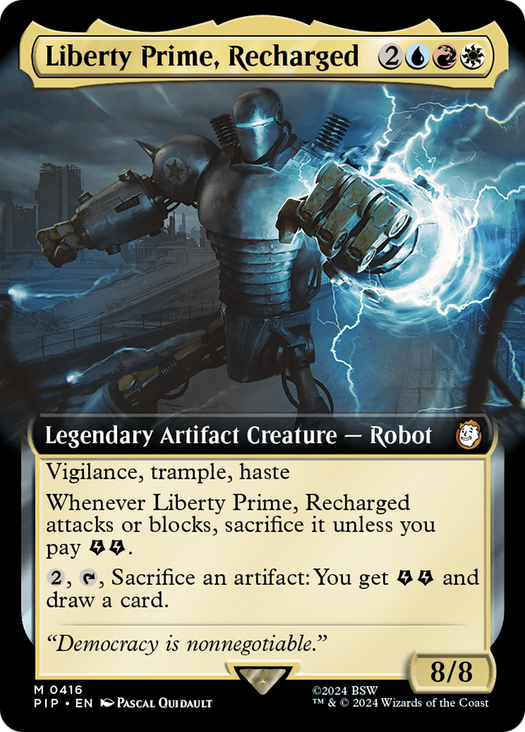 Liberty Prime, Recharged (PIP-416) (Extended Art) (Foil)