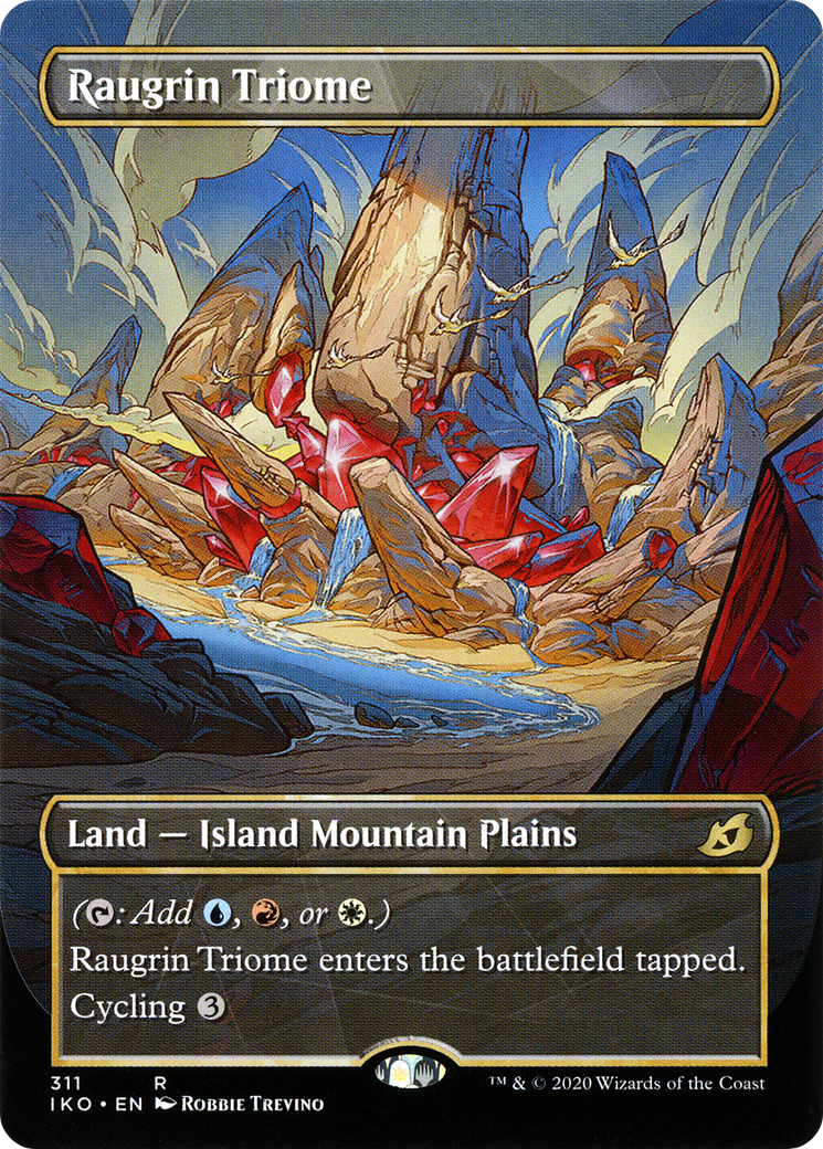 Raugrin Triome (IKO-311) (Showcase) (Borderless) (Foil)