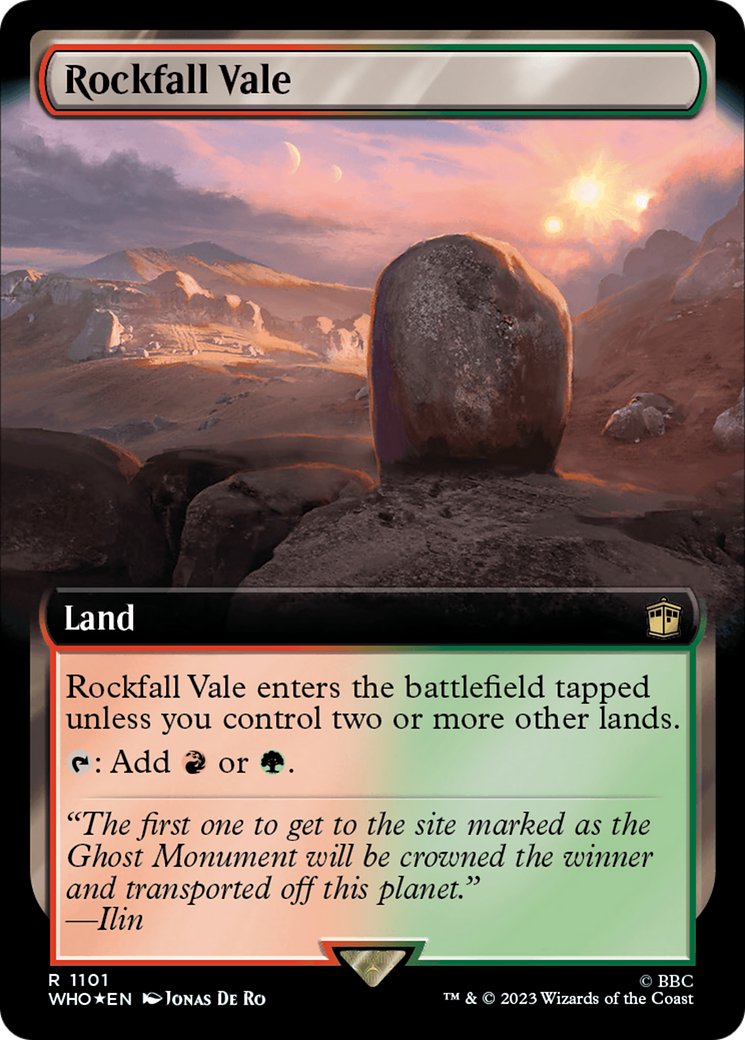 Rockfall Vale (WHO-1101) (Extended Art) (Surge Foil)
