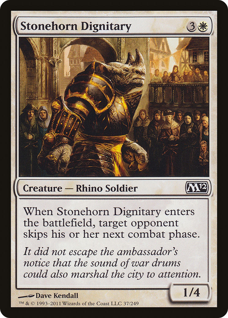 Stonehorn Dignitary (M12-037) (Foil)