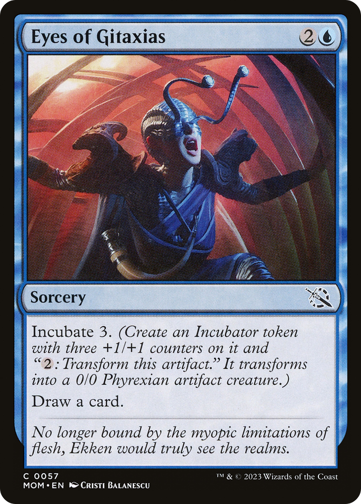 Eyes of Gitaxias (MOM-057) (Foil)