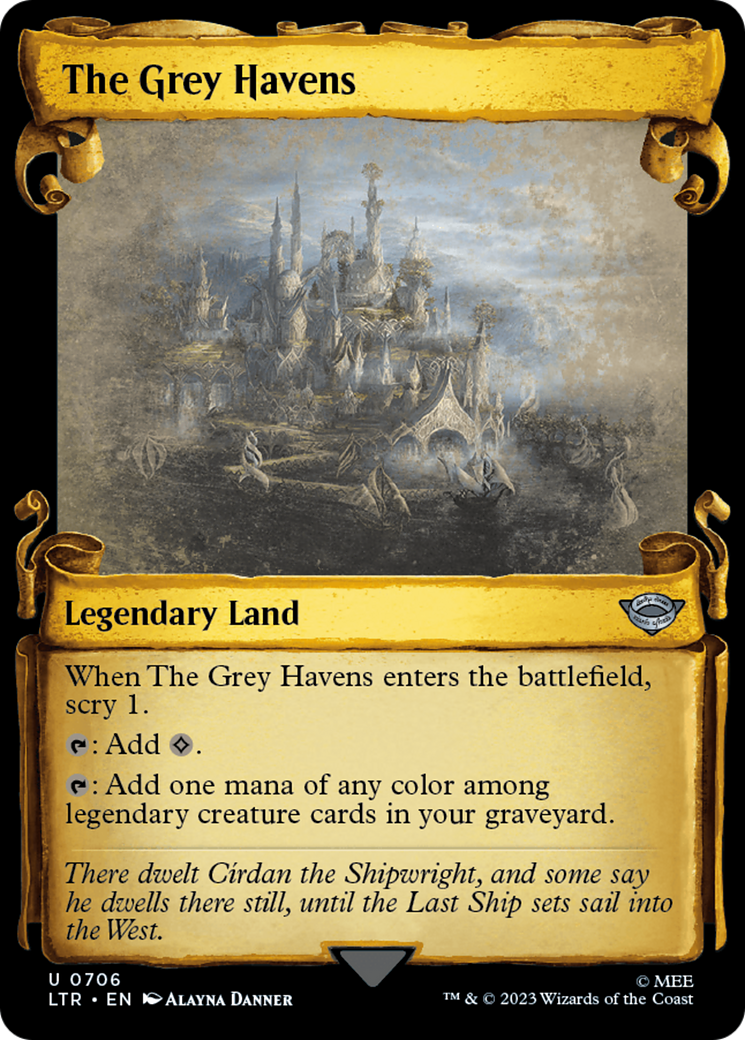 The Grey Havens (LTR-706) (Showcase) (Scroll) (Foil)