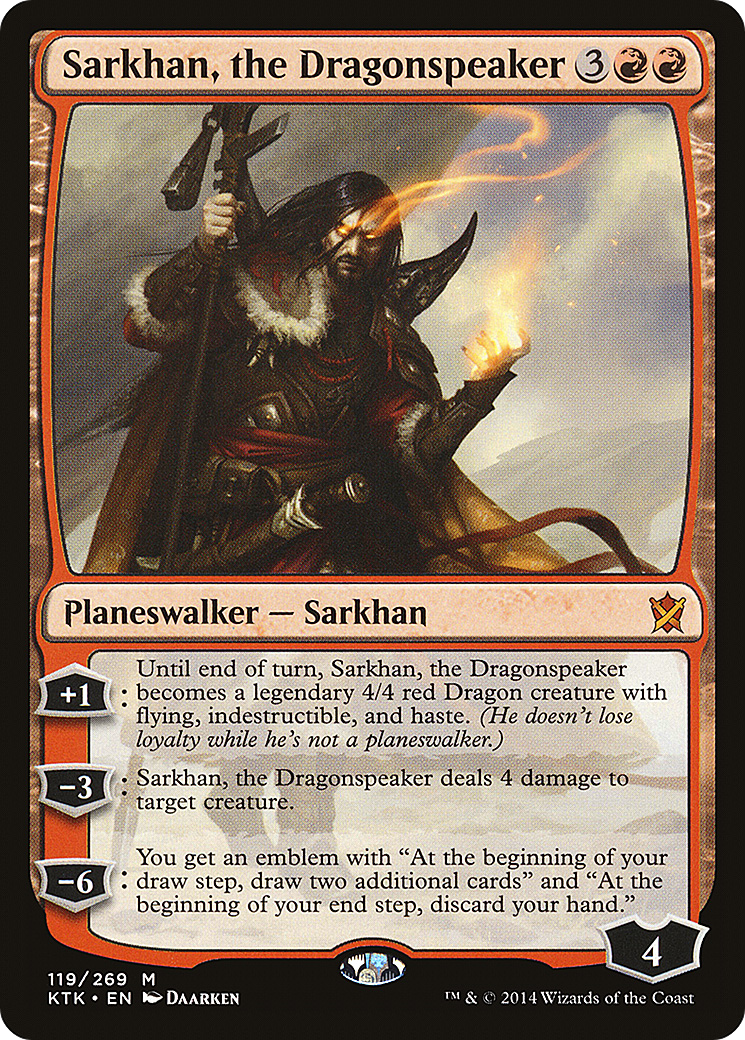 Sarkhan, the Dragonspeaker (KTK-119) (Foil)