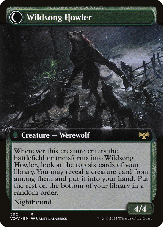 Howlpack Piper // Wildsong Howler (VOW-392) (Extended Art) (Foil)