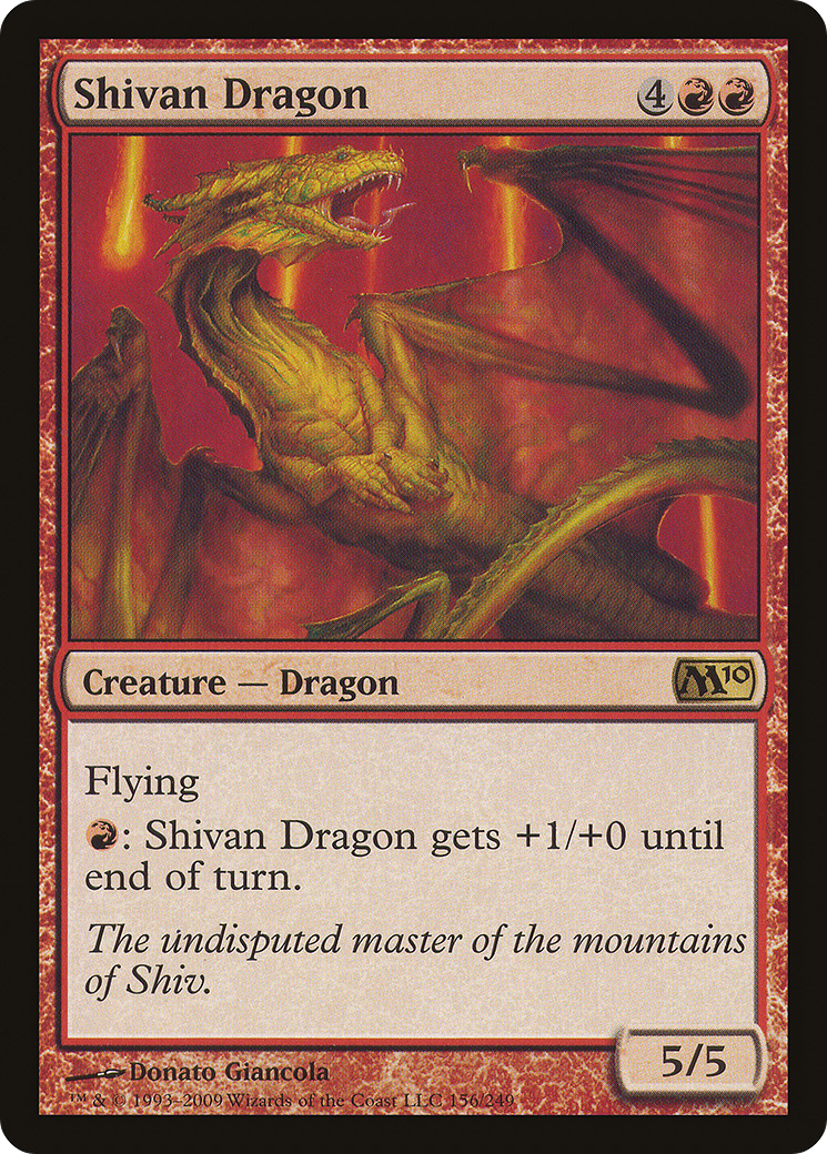 Shivan Dragon (M10-156)