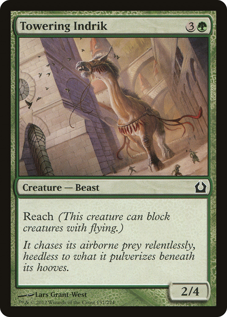 Towering Indrik (RTR-137) (Foil)