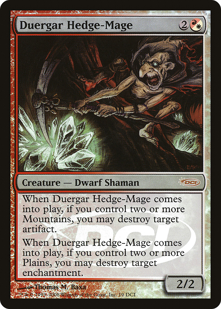 Duergar Hedge-Mage (WPN-019) (Foil)