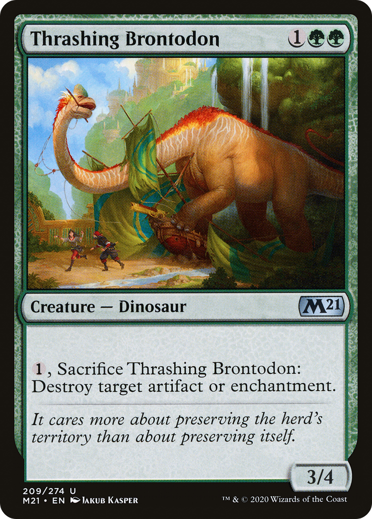 Thrashing Brontodon (M21-209) (Foil)