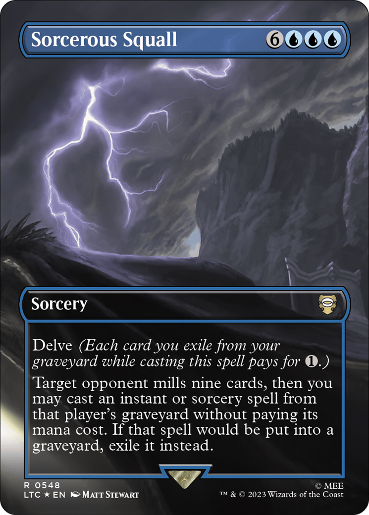 Sorcerous Squall (LTC-548) (Borderless) (Surge Foil)