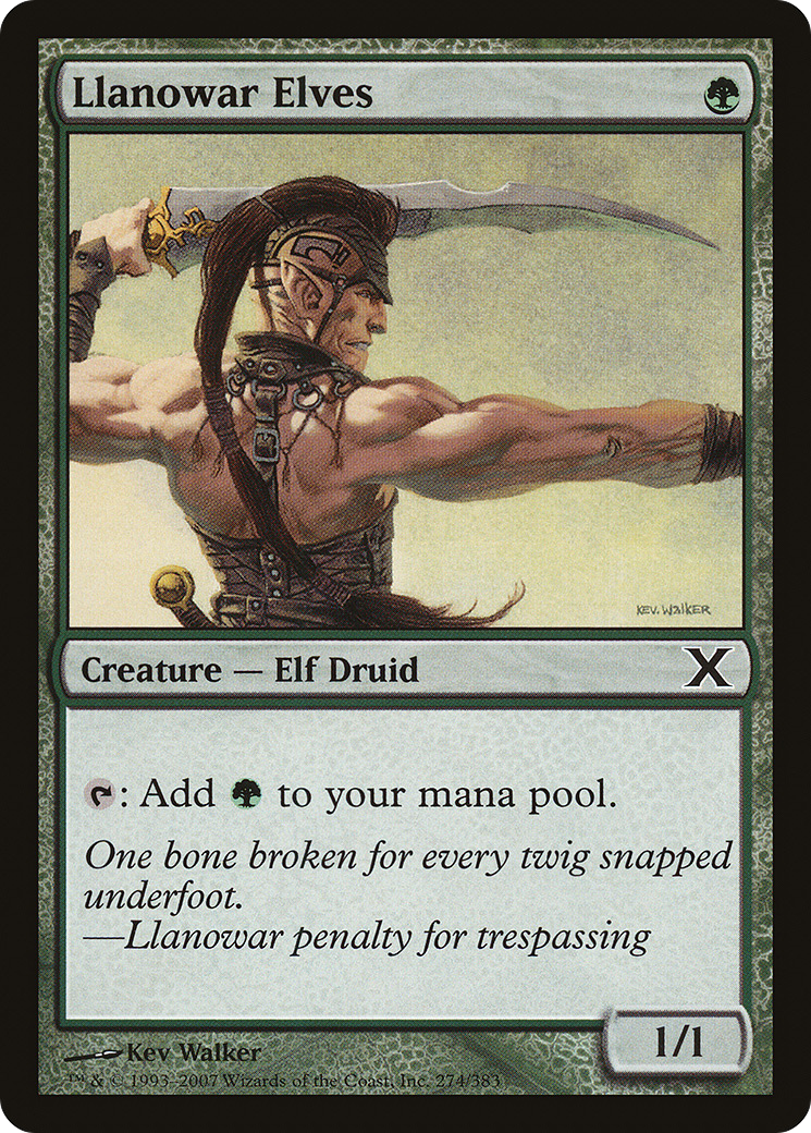 Llanowar Elves (10E-274) (Foil)