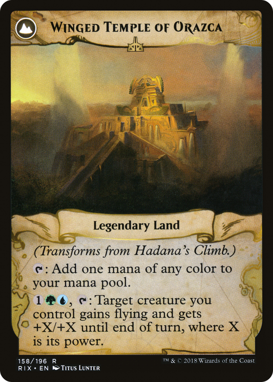 Hadana's Climb // Winged Temple of Orazca (LIST-RIX-158)