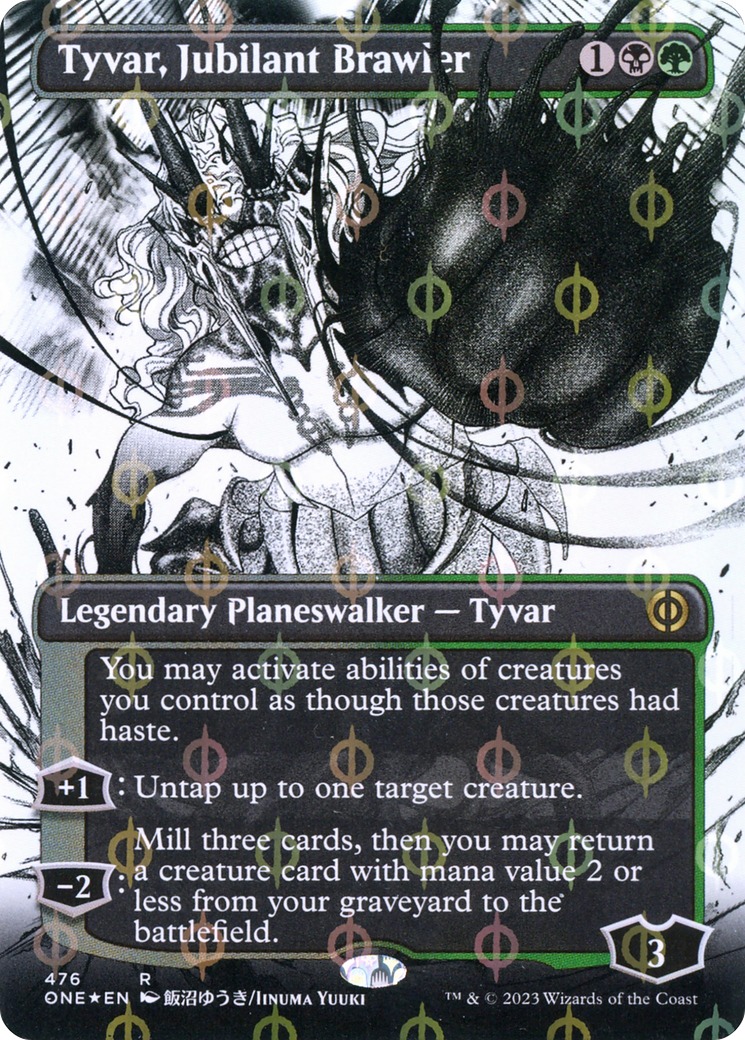 Tyvar, Jubilant Brawler (ONE-476) (Showcase) (Borderless) (Compleat Foil)