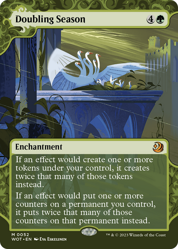 Doubling Season (WOT-052) (Showcase) (Borderless) (Foil)