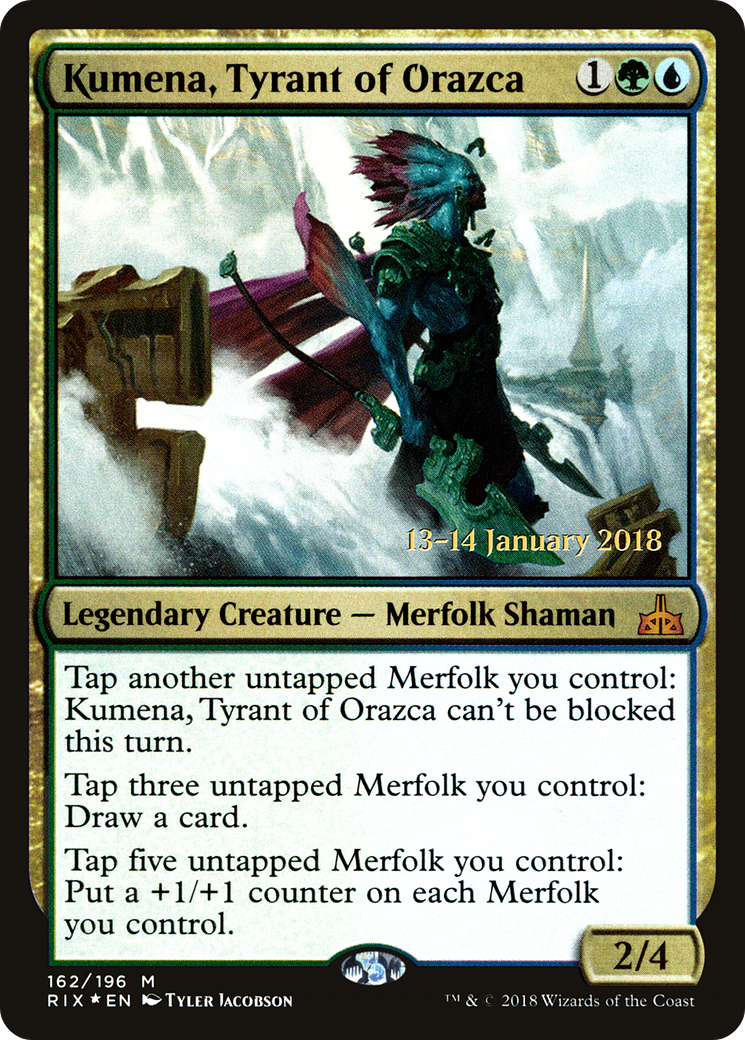Kumena, Tyrant of Orazca (PRE-162S) (Foil)