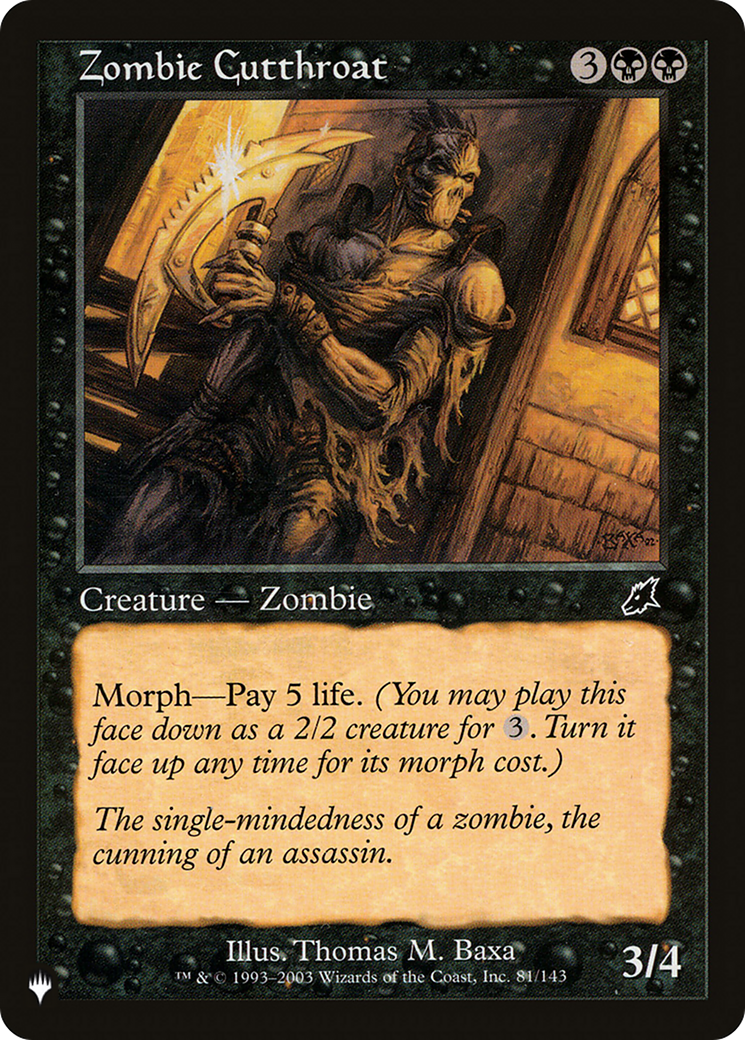 Zombie Cutthroat (LIST-SCG-81)