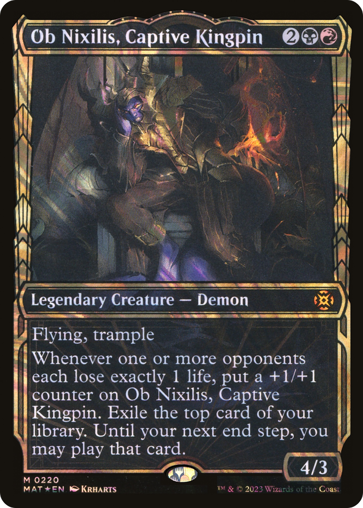 Ob Nixilis, Captive Kingpin (MAT-220) (Showcase) (Halo) (Foil)