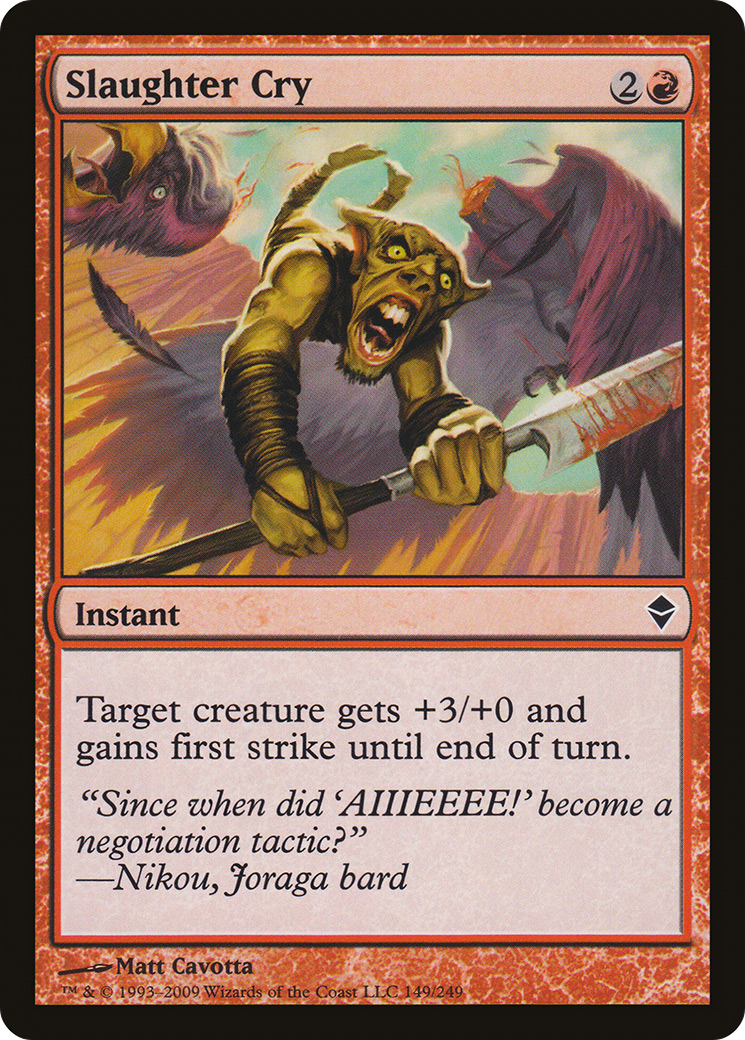 Slaughter Cry (ZEN-149) (Foil)