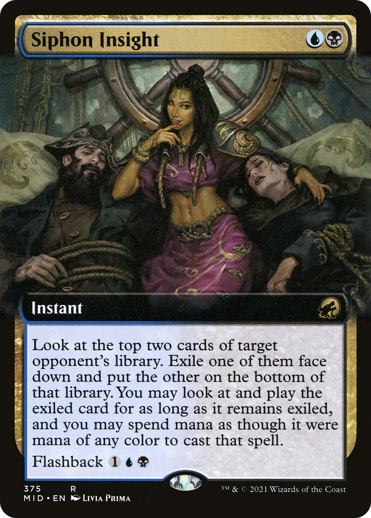 Siphon Insight (MID-375) (Extended Art) (Foil)