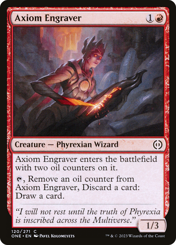 Axiom Engraver (ONE-120) (Foil)