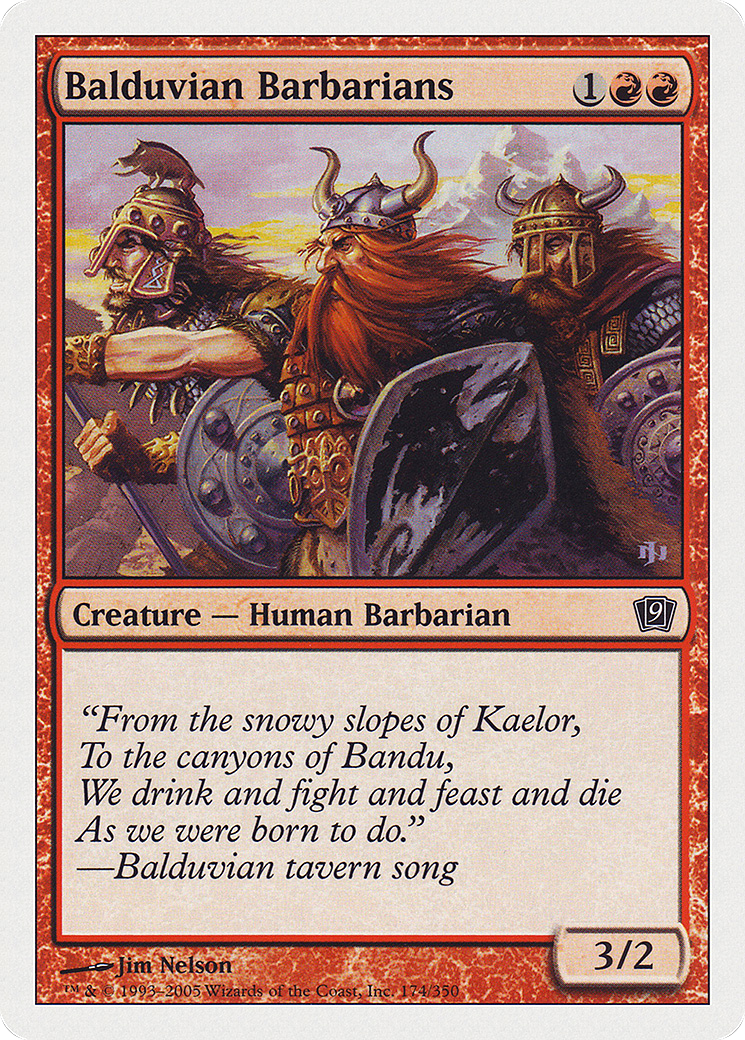 Balduvian Barbarians (9ED-174★) (Foil)