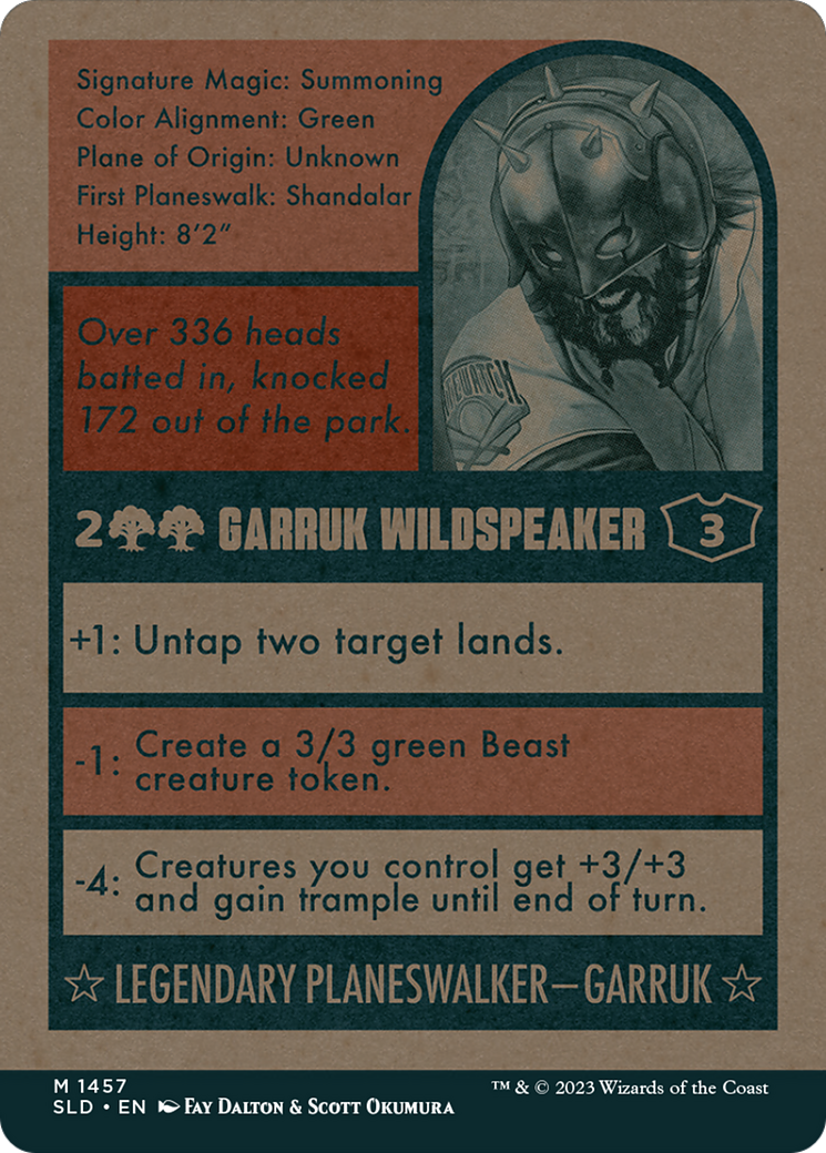 Garruk Wildspeaker // Garruk Wildspeaker (SLD-1457) (Full Art) (Borderless)