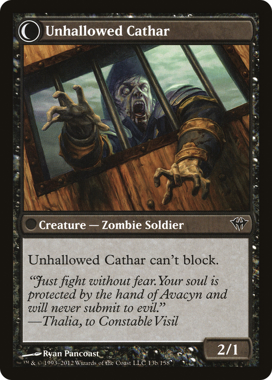 Loyal Cathar // Unhallowed Cathar (DKA-013) (Foil)