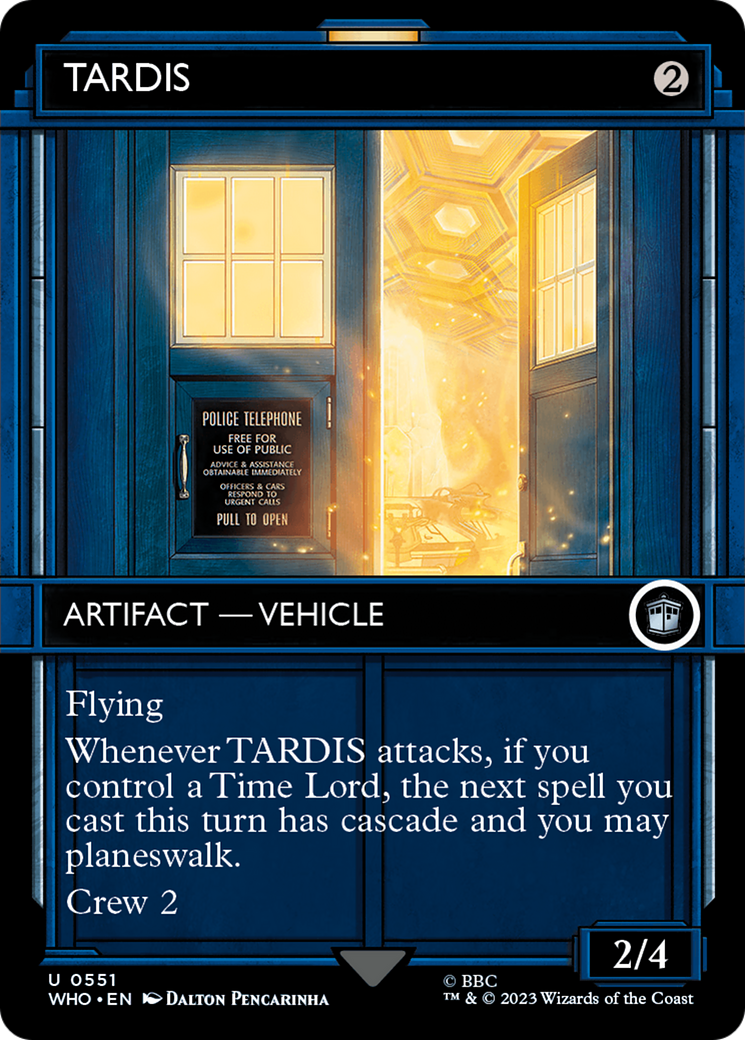 TARDIS (WHO-551) (Showcase) (Borderless) (Foil)