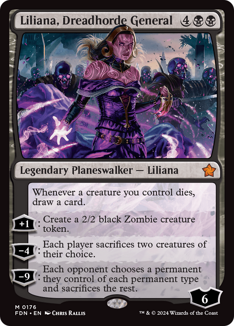 Liliana, Dreadhorde General (FDN-176) (Foil)