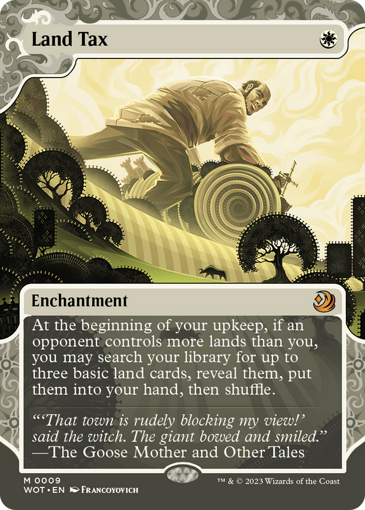 Land Tax (WOT-009) (Showcase) (Borderless) (Foil)