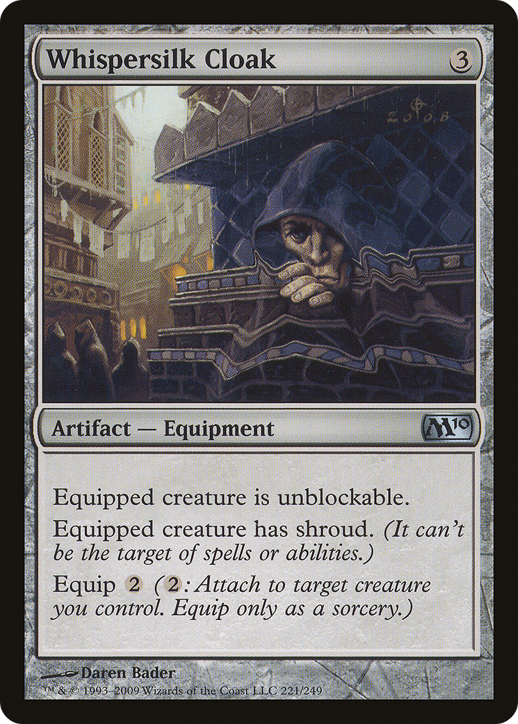 Whispersilk Cloak (M10-221) (Foil)