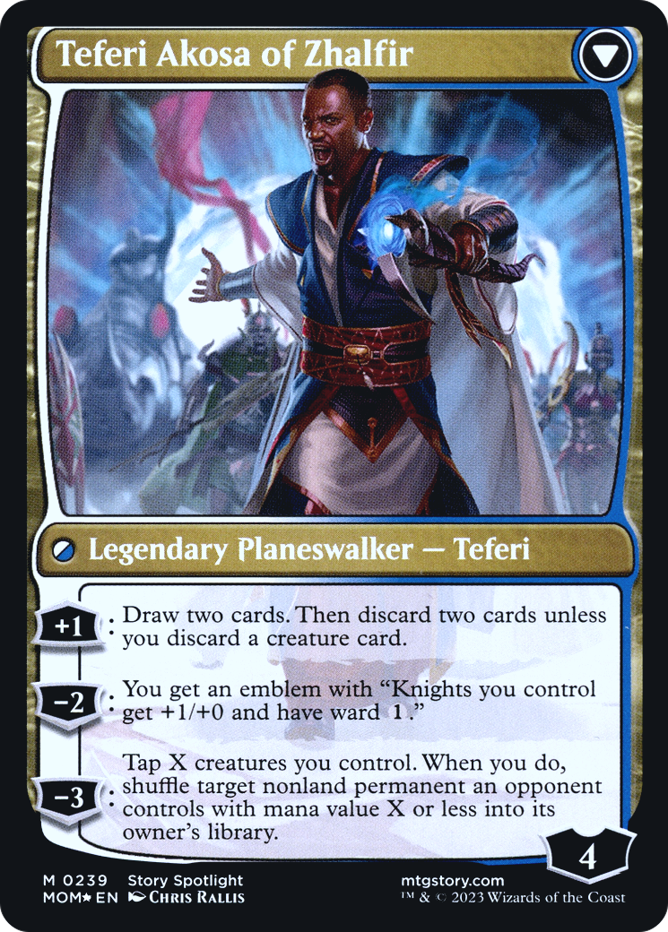 Invasion of New Phyrexia // Teferi Akosa of Zhalfir (PRE-239S) (Foil)