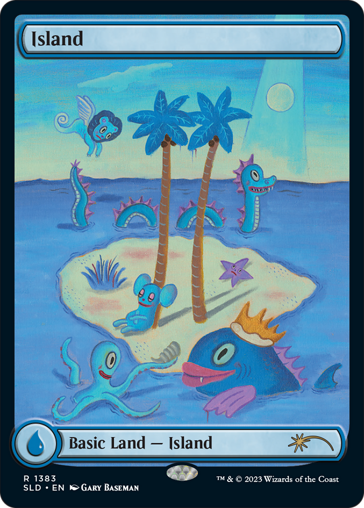 Island (SLD-1383) (Full Art) (Foil)