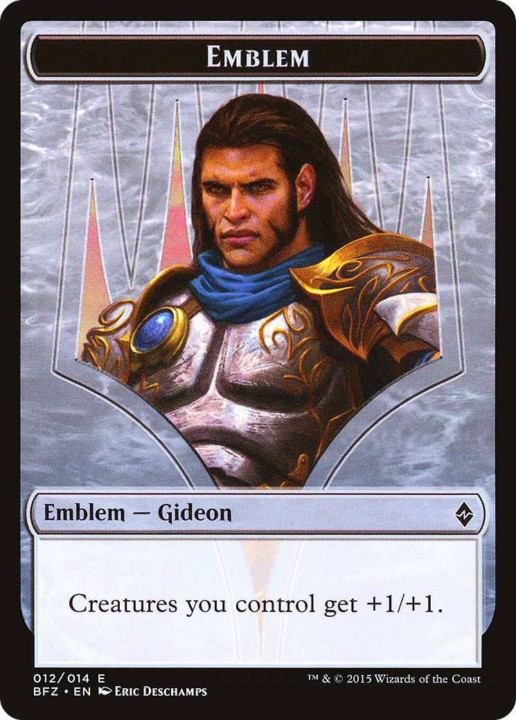 Gideon, Ally of Zendikar Emblem (BFZ-012)