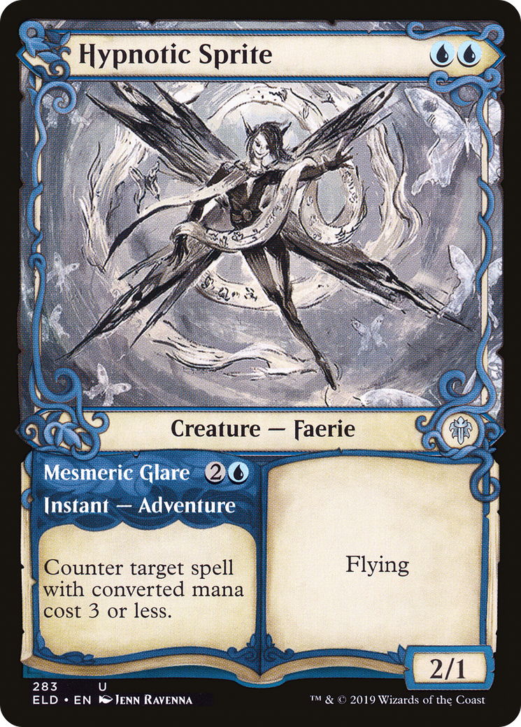 Hypnotic Sprite // Mesmeric Glare (ELD-283) (Showcase) (Foil)