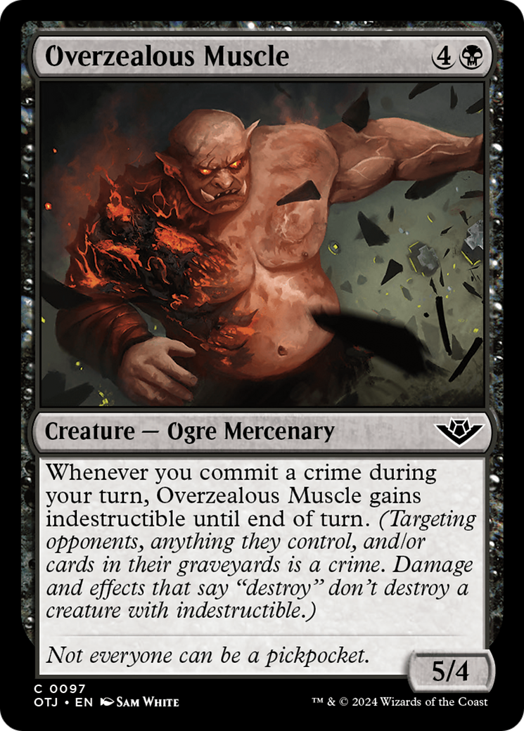 Overzealous Muscle (OTJ-097) (Foil)