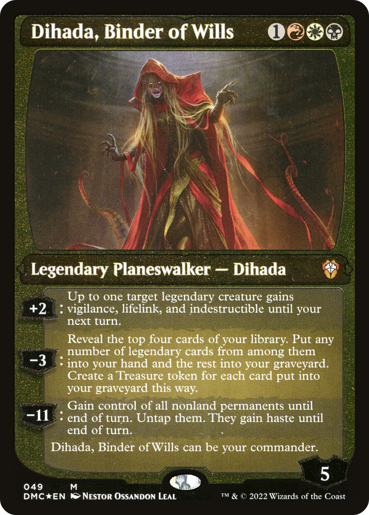 Dihada, Binder of Wills (DMC-049) (Display Commander) (Etched Foil)
