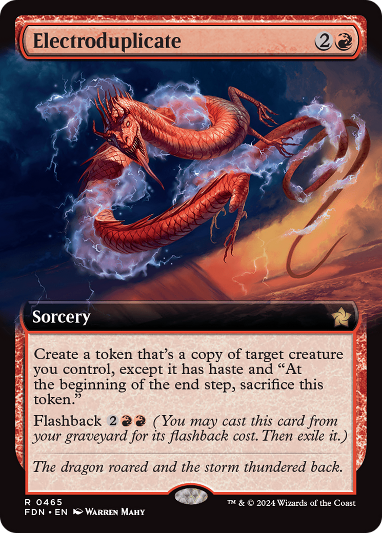 Electroduplicate (FDN-465) (Extended Art) (Foil)