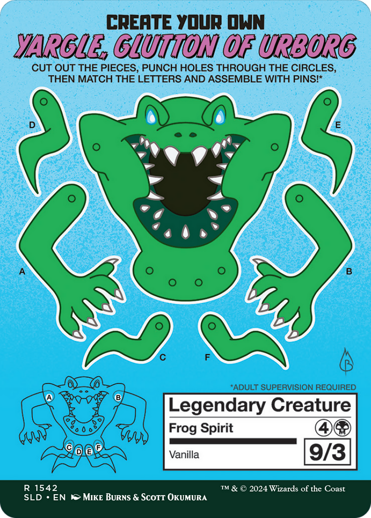 Yargle, Glutton of Urborg // Yargle, Glutton of Urborg (SLD-1542) (Borderless)