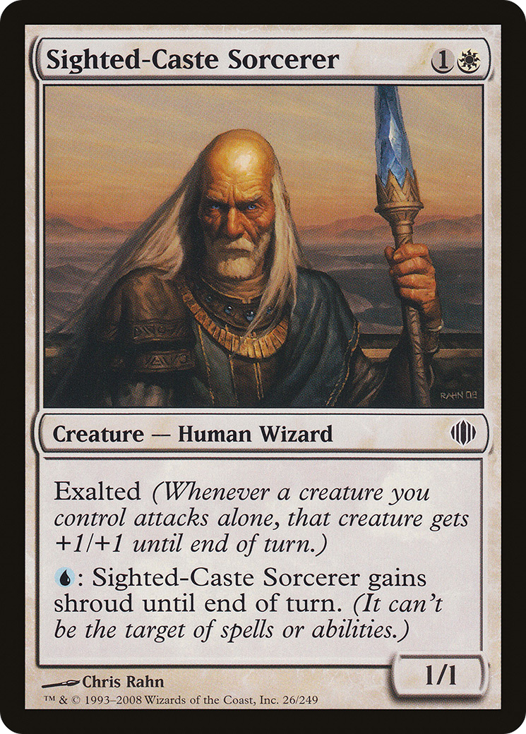 Sighted-Caste Sorcerer (ALA-026) (Foil)