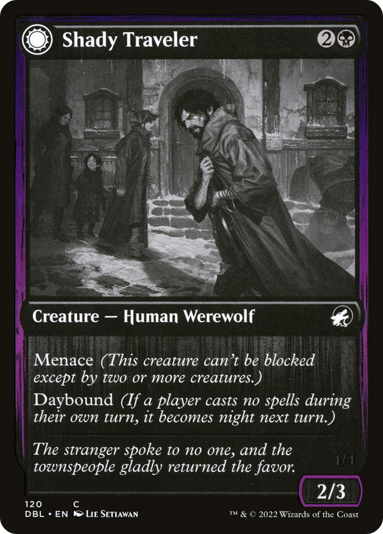 Shady Traveler // Stalking Predator (DBL-120) (Foil)