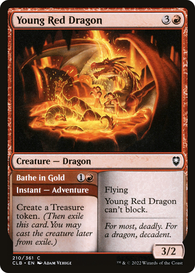 Young Red Dragon // Bathe in Gold (CLB-210)