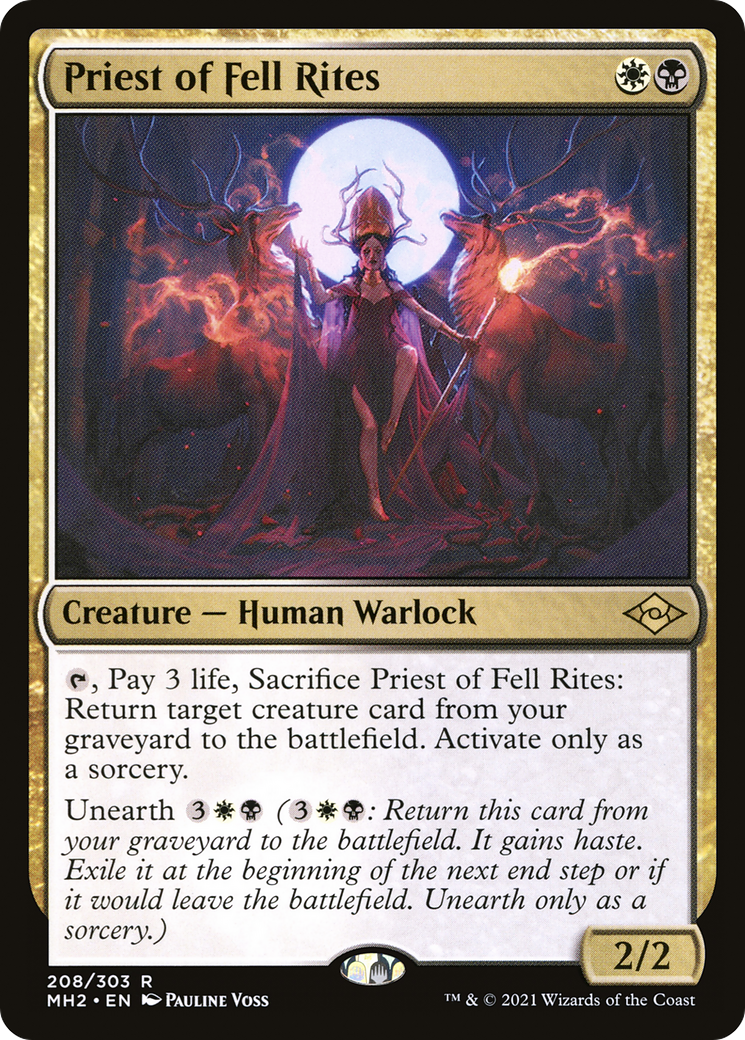Priest of Fell Rites (MH2-208) (Foil)