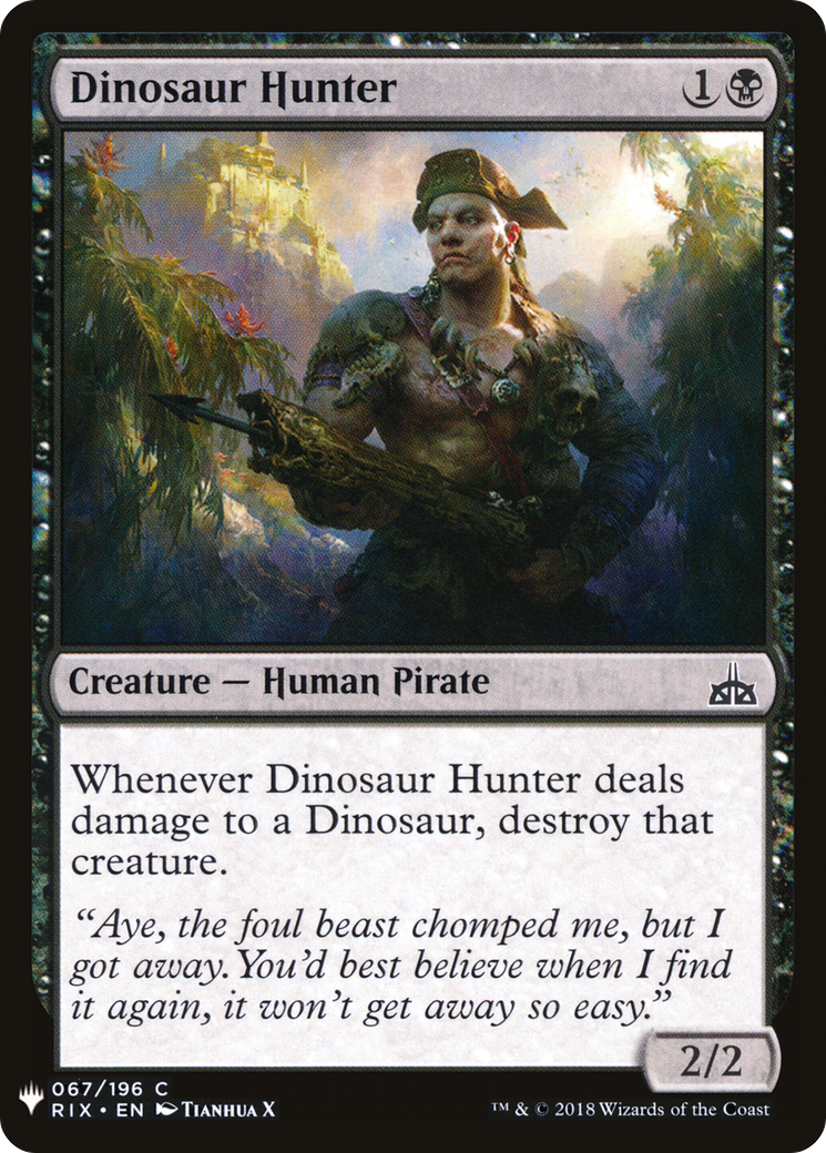 Dinosaur Hunter (LIST-RIX-67)