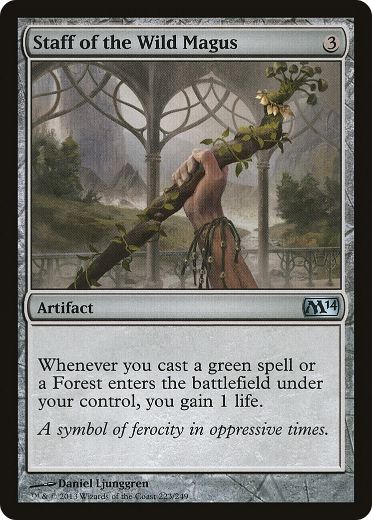 Staff of the Wild Magus (M14-223) (Foil)