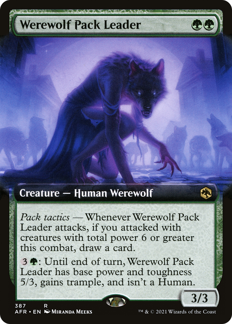 Werewolf Pack Leader (AFR-387) (Extended Art) (Foil)