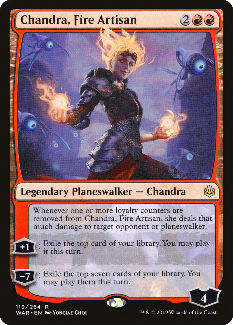 Chandra, Fire Artisan (WAR-119) (Foil)
