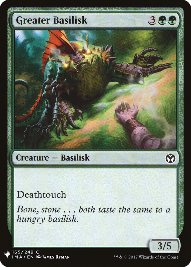 Greater Basilisk (LIST-IMA-165)