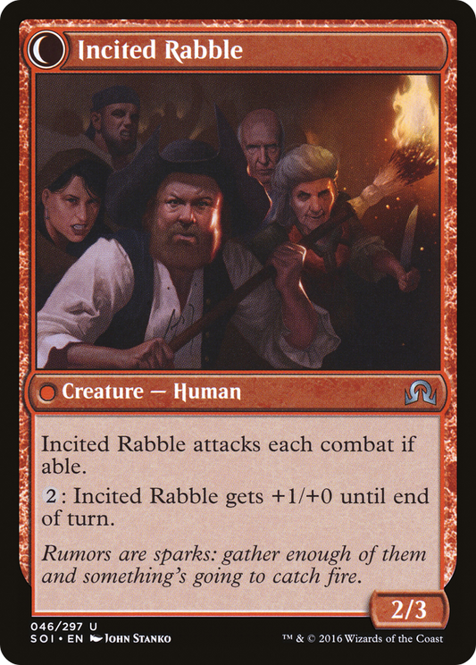 Town Gossipmonger // Incited Rabble (SOI-046) (Foil)