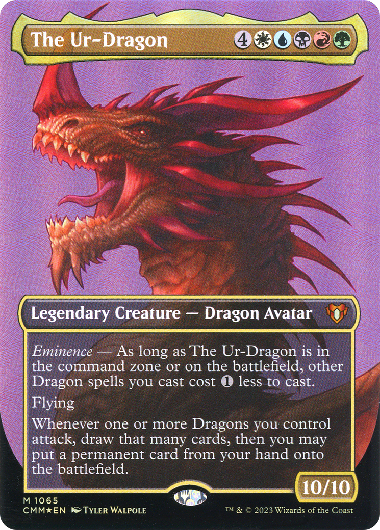 The Ur-Dragon (CMM-1065) (Borderless) (Textured Foil)